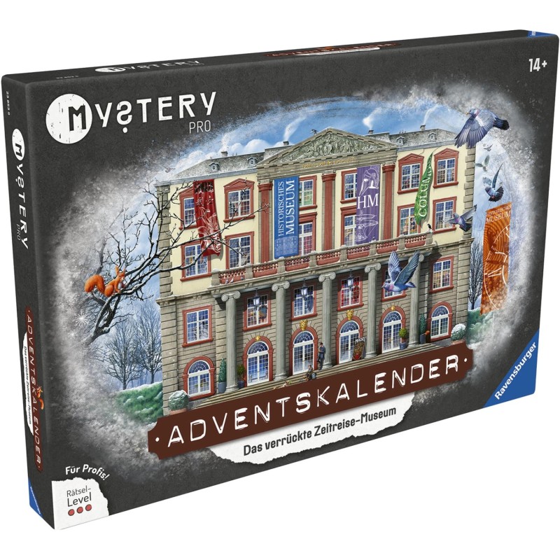 Ravensburger - Mystery Adventskalender PRO: Das verrückte Zeitreisemuseum