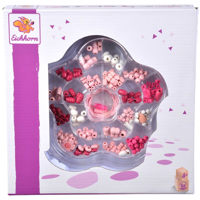 Eichhorn Holzperlen-Set Blume