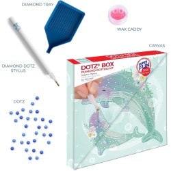 Diamond Dotz (Painting) - Tanzende Delfine