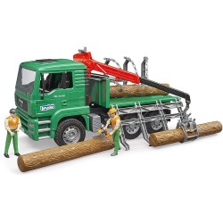 bruder - MAN Holztransport-LKW mit Ladekran