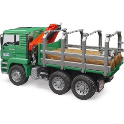 bruder - MAN Holztransport-LKW mit Ladekran