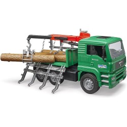 bruder - MAN Holztransport-LKW mit Ladekran