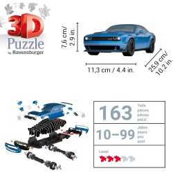 Ravensburger 3D Puzzle - Dodge Challenger SRT Hellcat Redeye Widebody