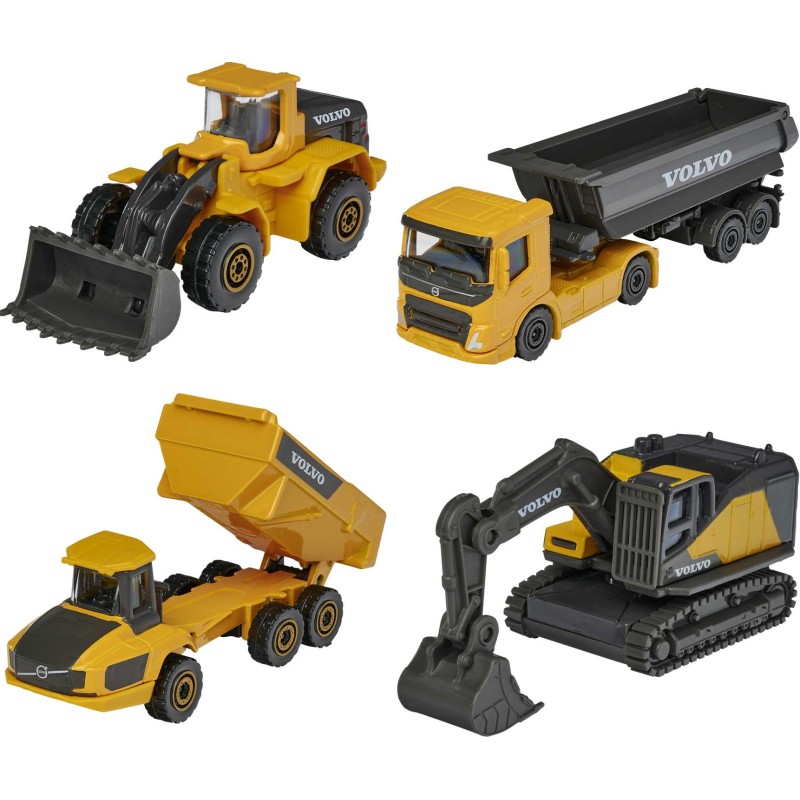 majorette - Volvo Constrauction (4 Fahrzeuge)