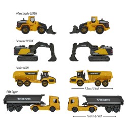 majorette - Volvo Constrauction (4 Fahrzeuge)