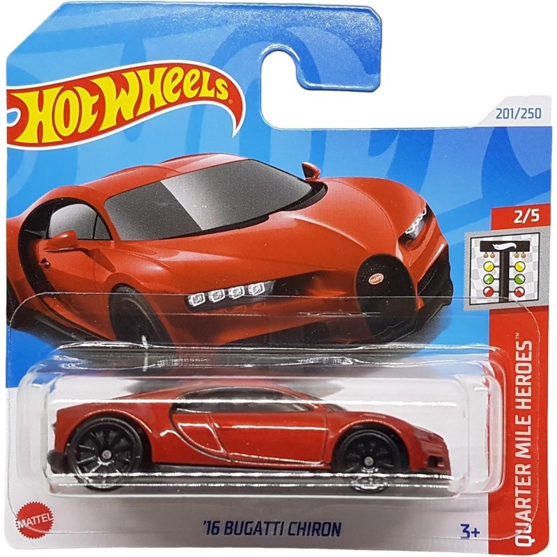 Hot Wheels 16 Bugatti Chiron - Quarter Mile Heroes 2/5 (201/250)
