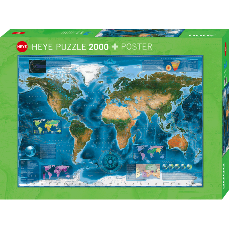 HEYE - Map Art, Satellite Map