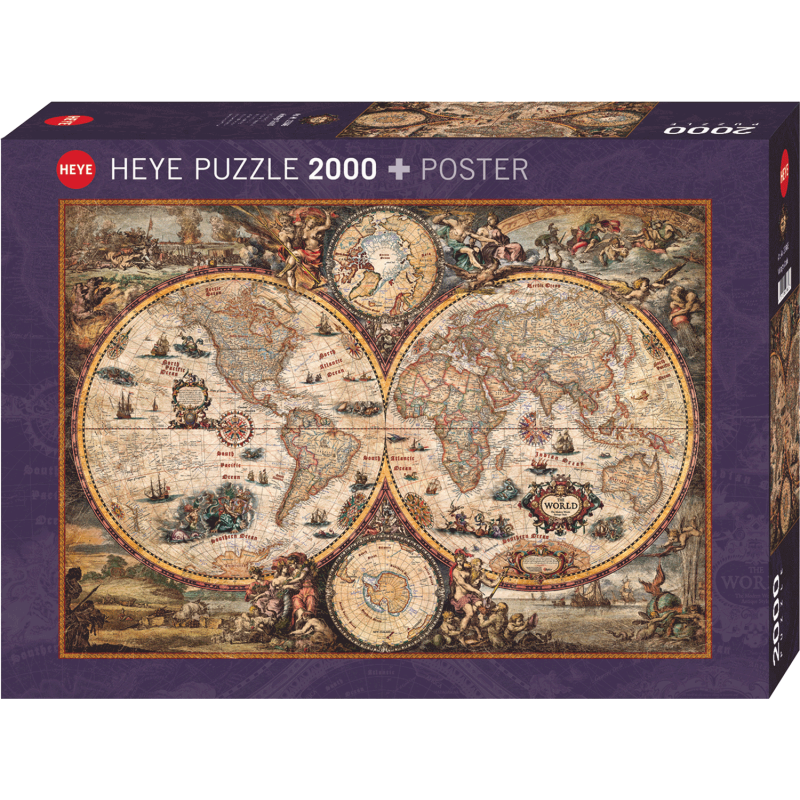 HEYE - Map Art, Vintage World