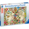 Ravensburger Puzzle - Weltkarte mit Schmetterlingen