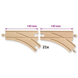 Eichhorn - Weichen, 21-tlg.