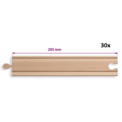 Eichhorn - Lange Gerade Schienen, 30-tlg.