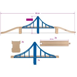Eichhorn - Hängebrücke, 5-tlg.