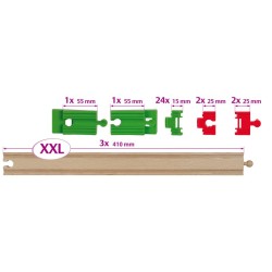 Eichhorn - Schienenset, 33-tlg.