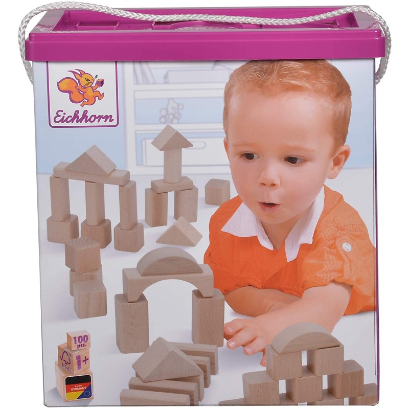 Eichhorn - Natur Holzbausteine (100-tlg.)