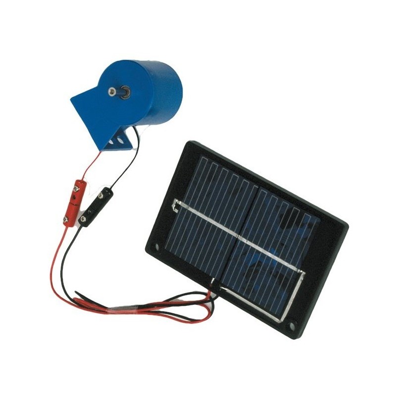 eitech - Solarzelle mit Solarmotor verdrahtet