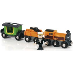 BRIO - Dampflok mit Tender und Reisewagen